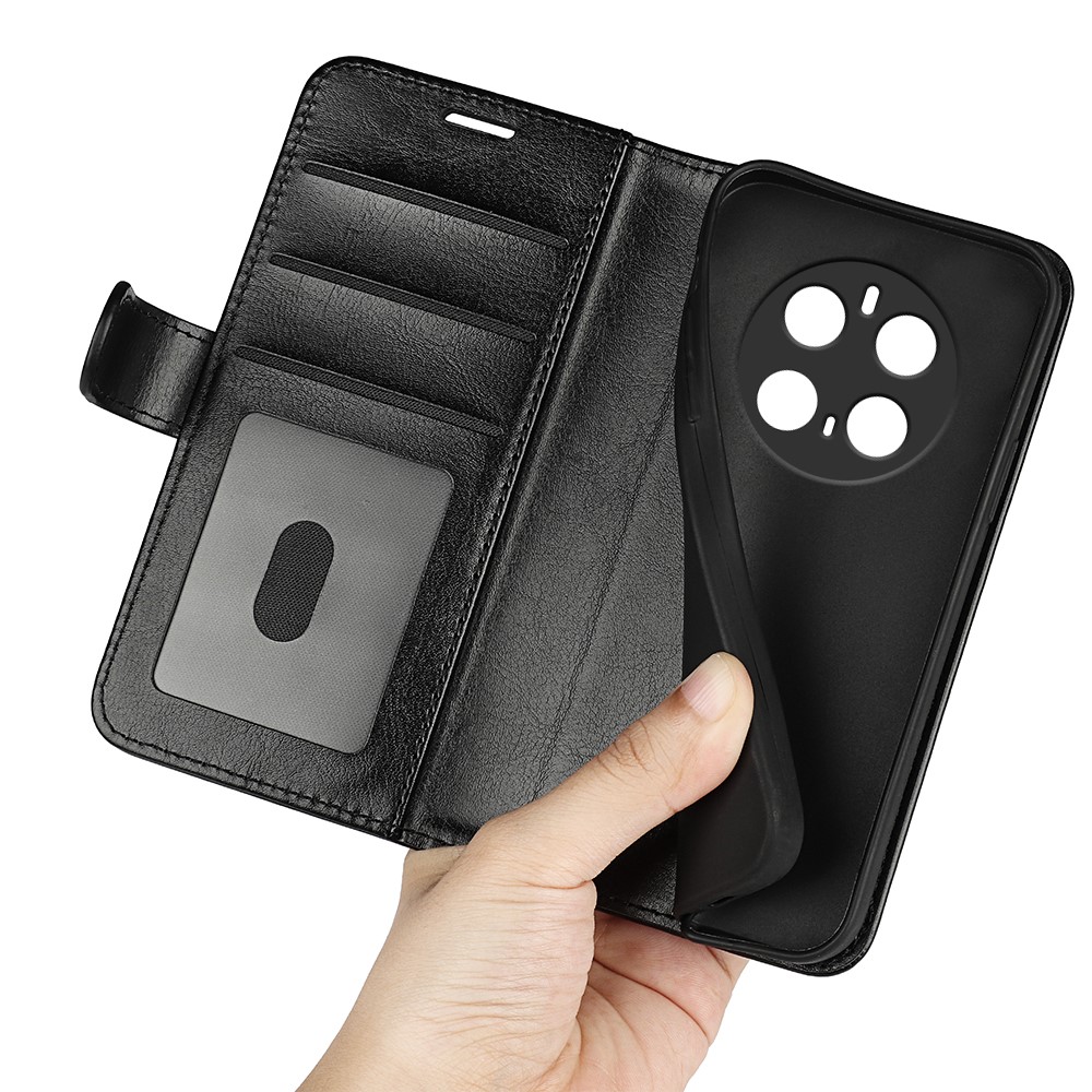  Honor Magic7 Pro Fodral Crazy Horse Läder Svart