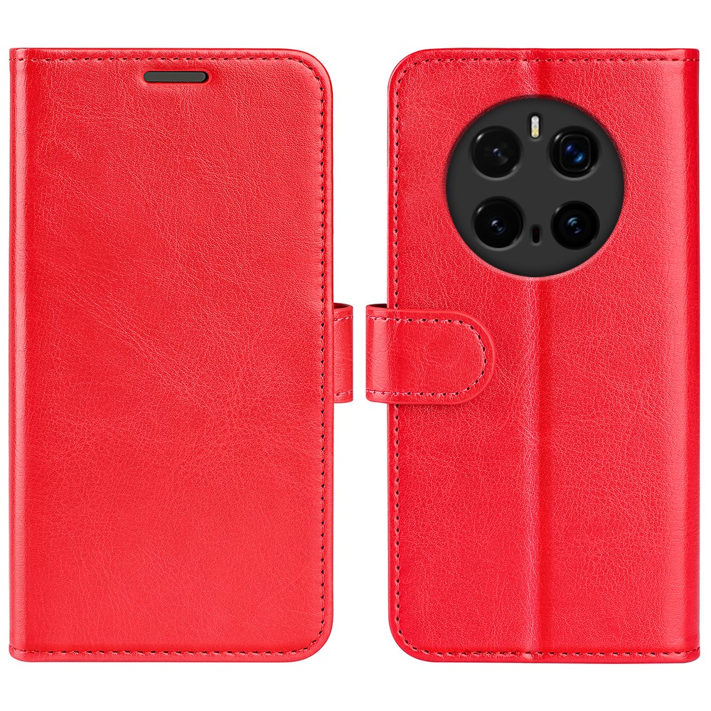  Honor Magic7 Pro Fodral Crazy Horse Läder Röd
