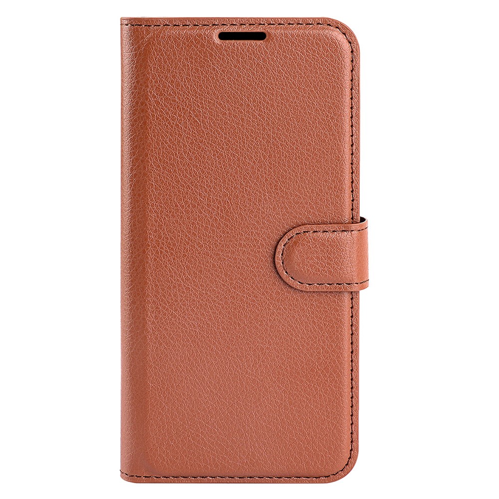  Honor Magic7 Lite Fodral Litchi Läder Brun