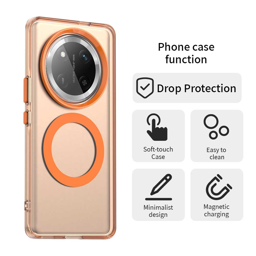  Honor Magic7 Lite Skal MagSafe Hybrid Orange