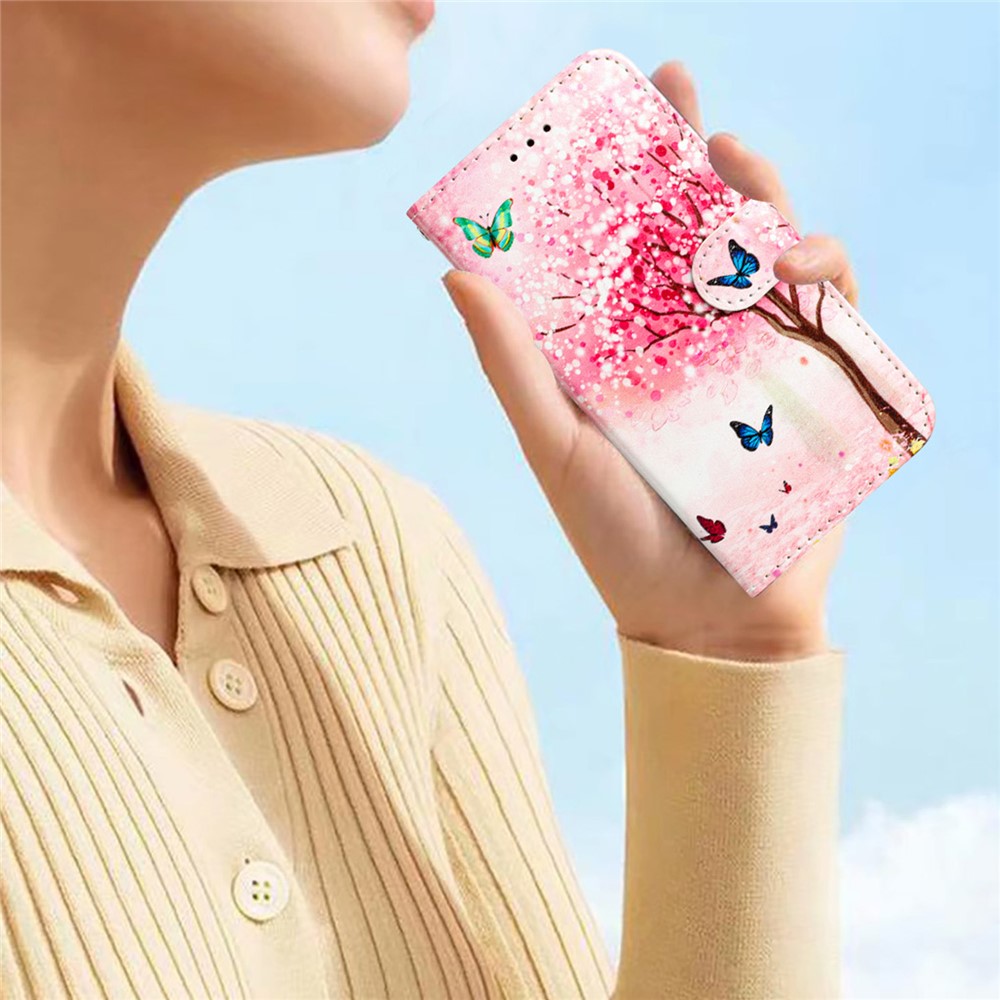  Honor Magic7 Lite Fodral Med Tryck Körsbärsträd