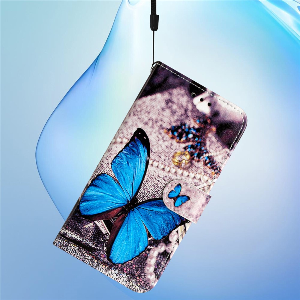  Honor Magic7 Lite Fodral Med Tryck Blå Fjäril