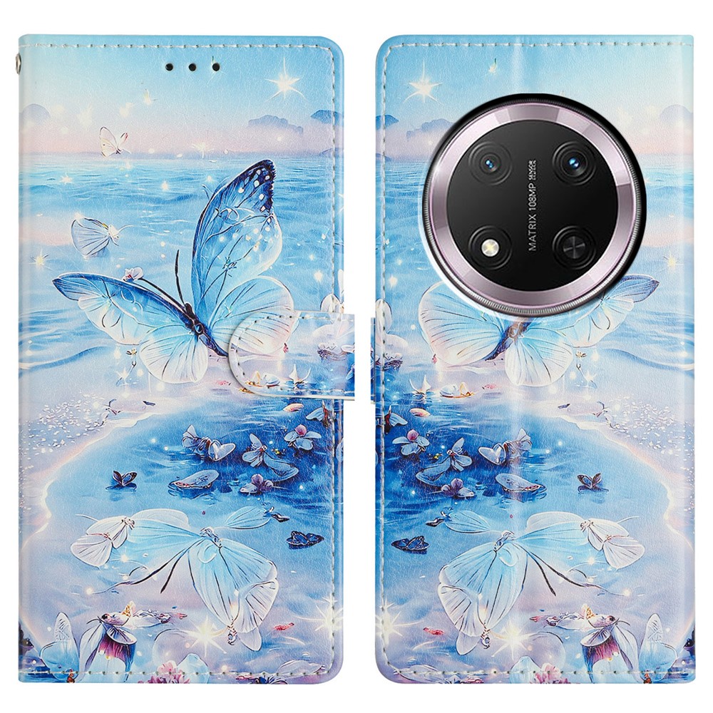 Honor Magic7 Lite Fodral Med Tryck Hav / Fjäril