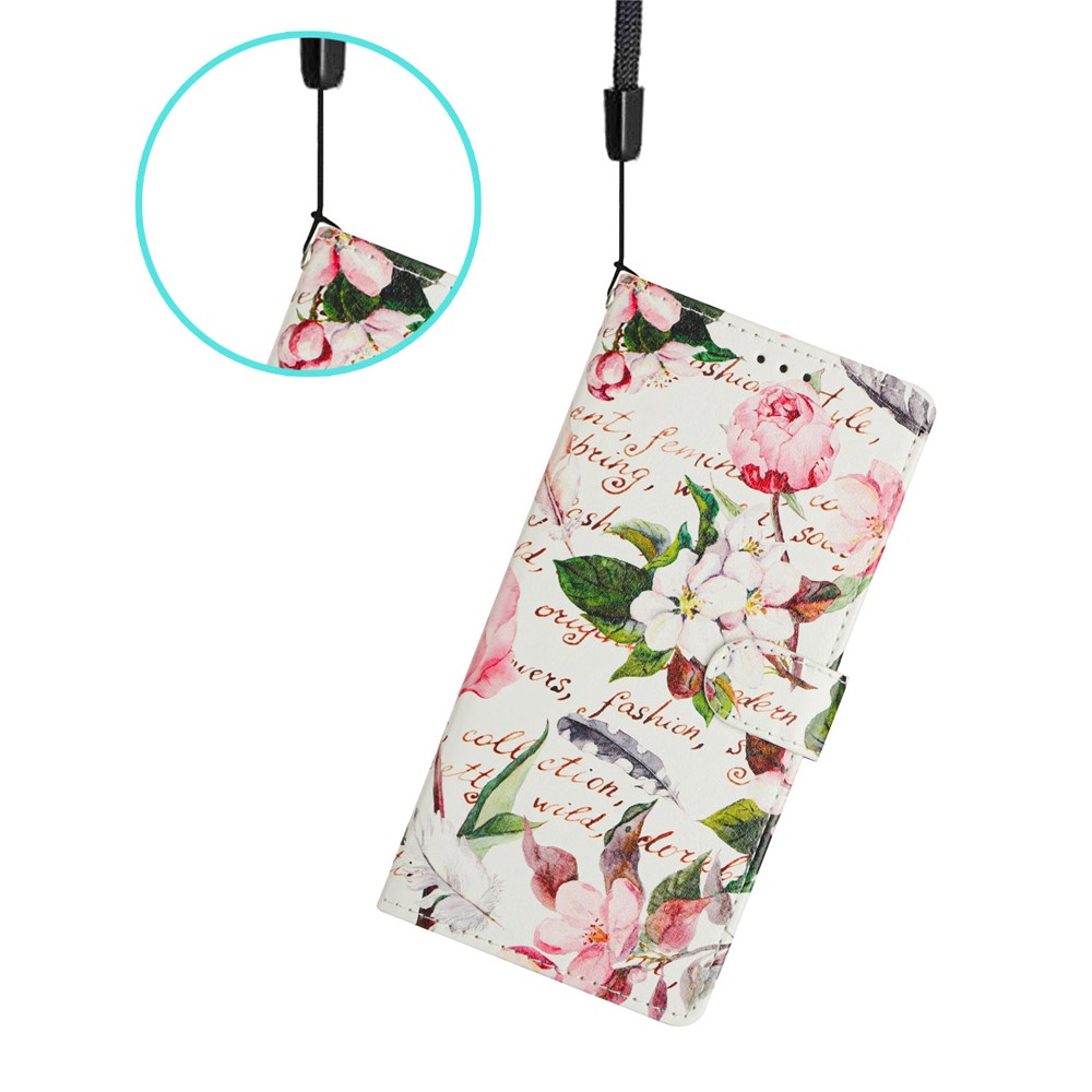  Honor Magic7 Lite Fodral Med Tryck Blommor