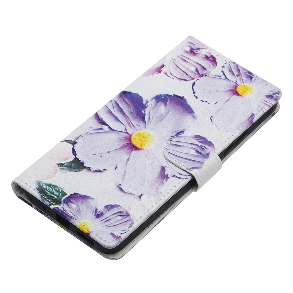  Honor Magic7 Lite Fodral Med Tryck Lila Blommor