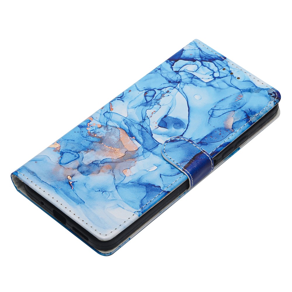  Honor Magic7 Lite Fodral Med Tryck Blå Marmor