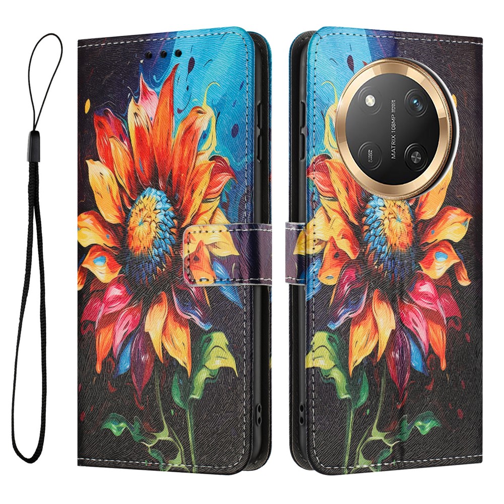  Honor Magic7 Lite Fodral Med Tryck Solros