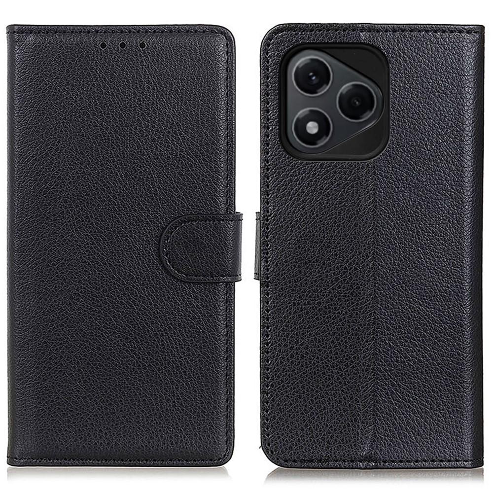  Honor 400 Lite Fodral Litchi Läder Svart