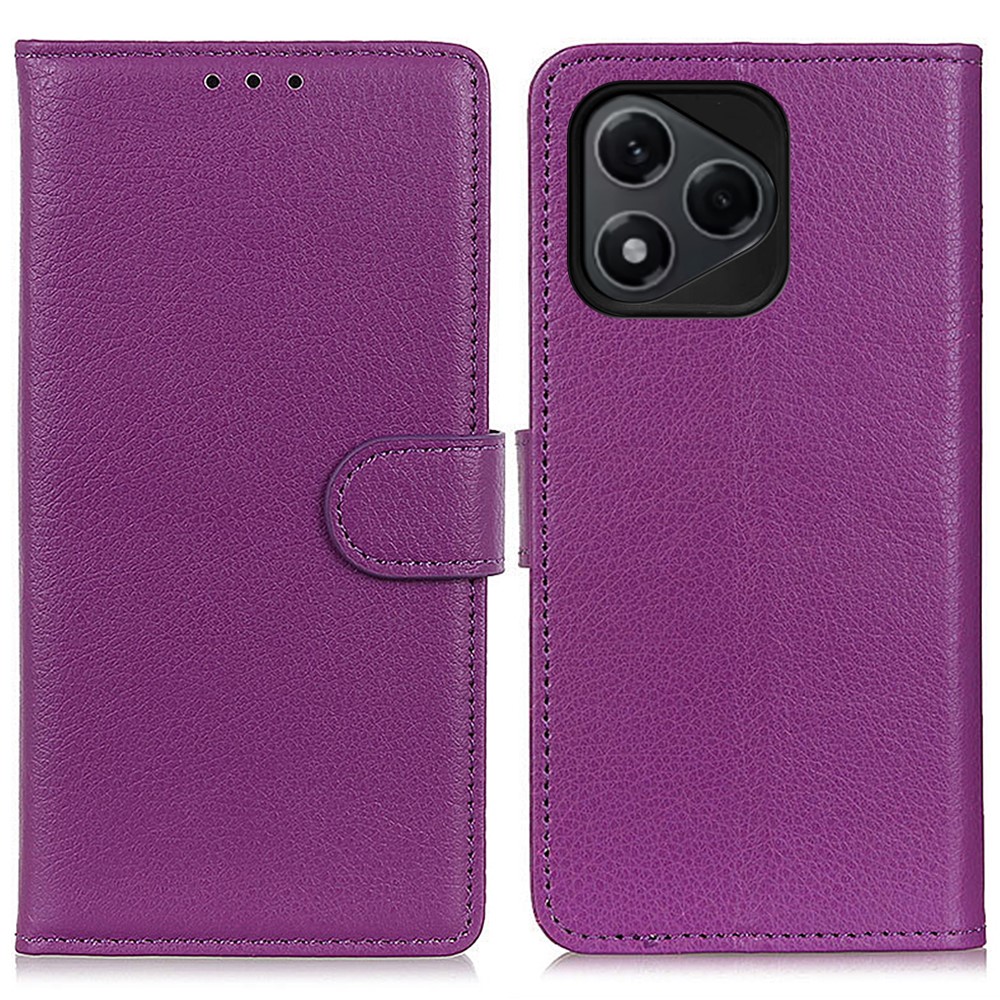 Honor 400 Lite Fodral Litchi Läder Lila