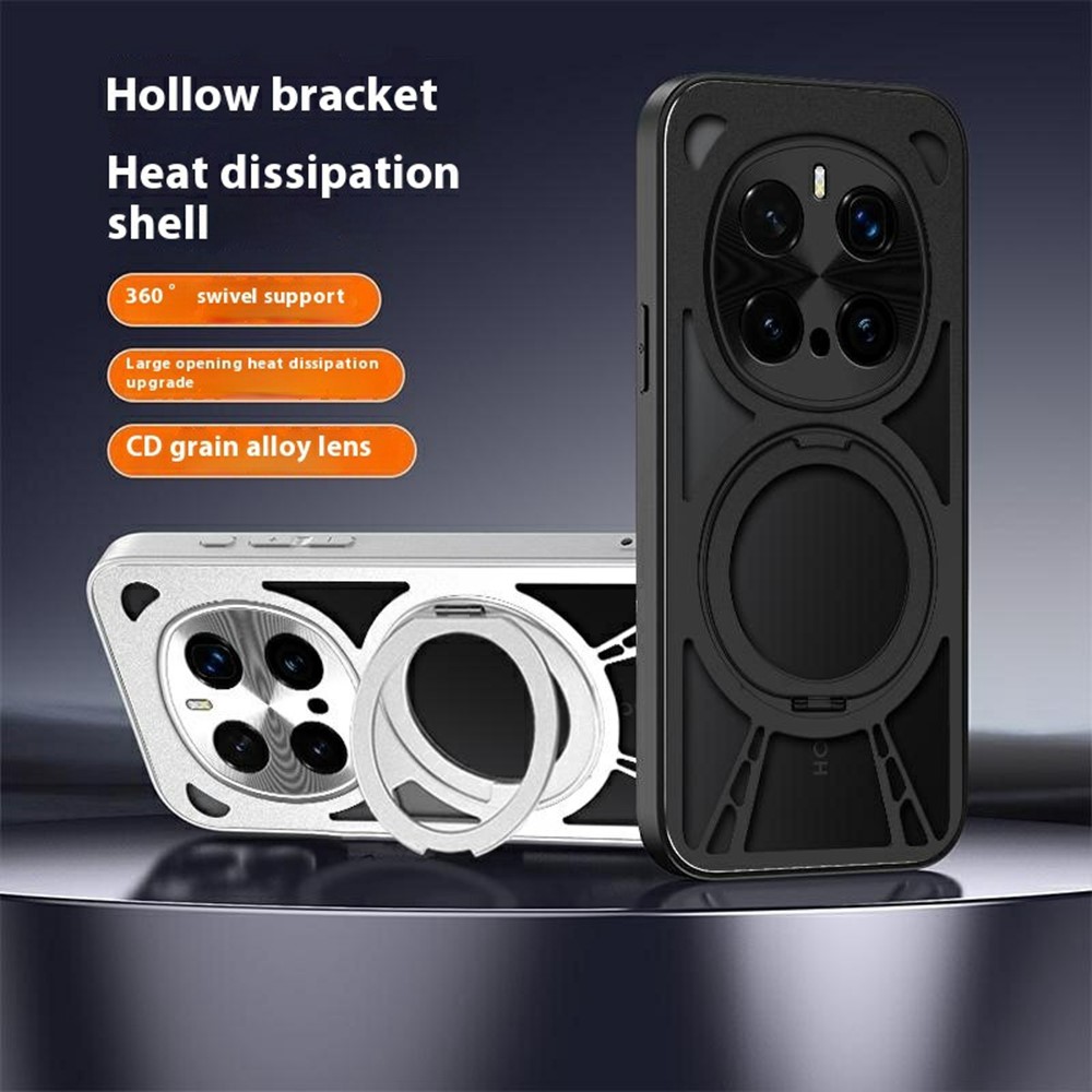  Honor Magic7 Pro Skal MagSafe Kickstand Hollow Svart