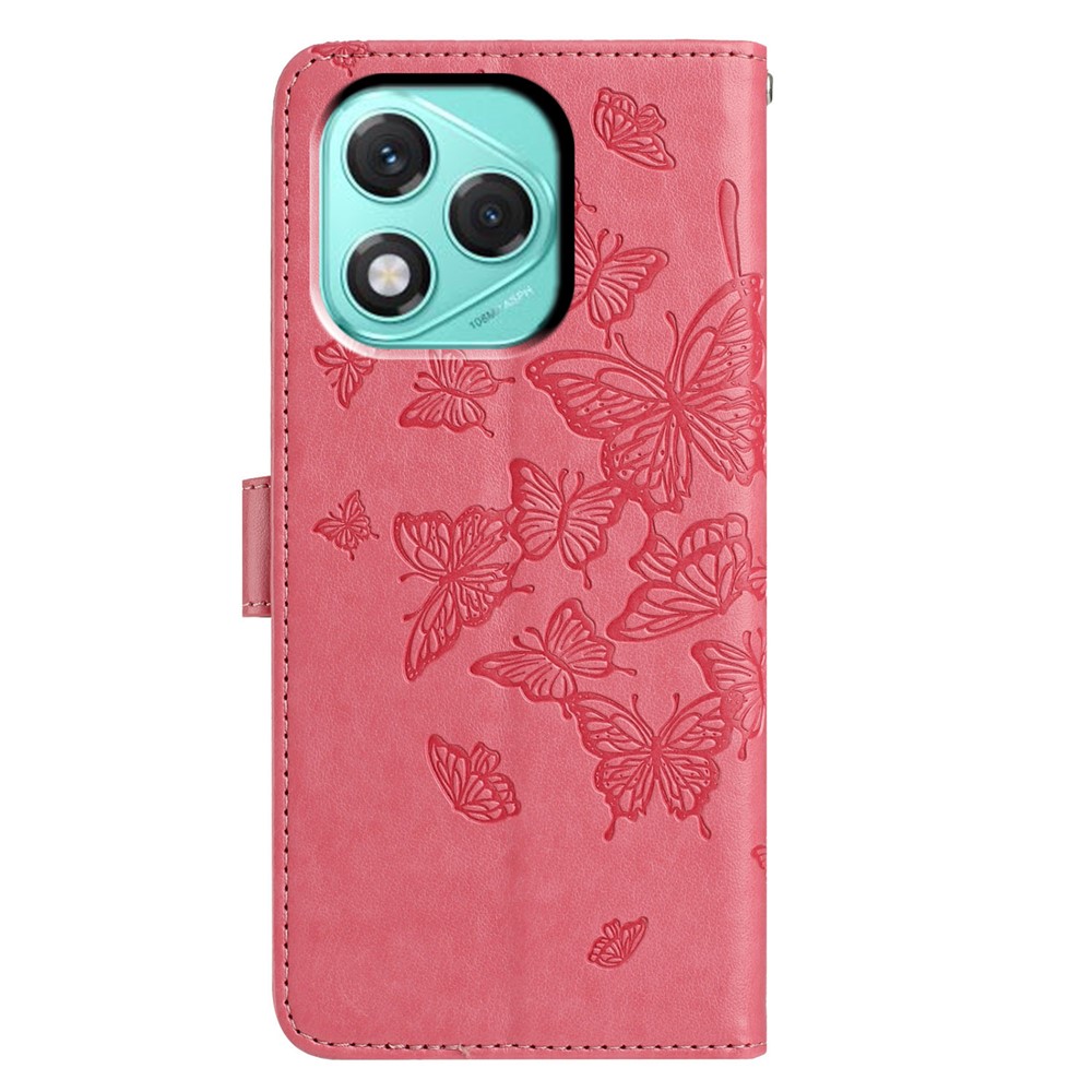  Honor 400 Lite Fodral Fjäril Tryck Rosa