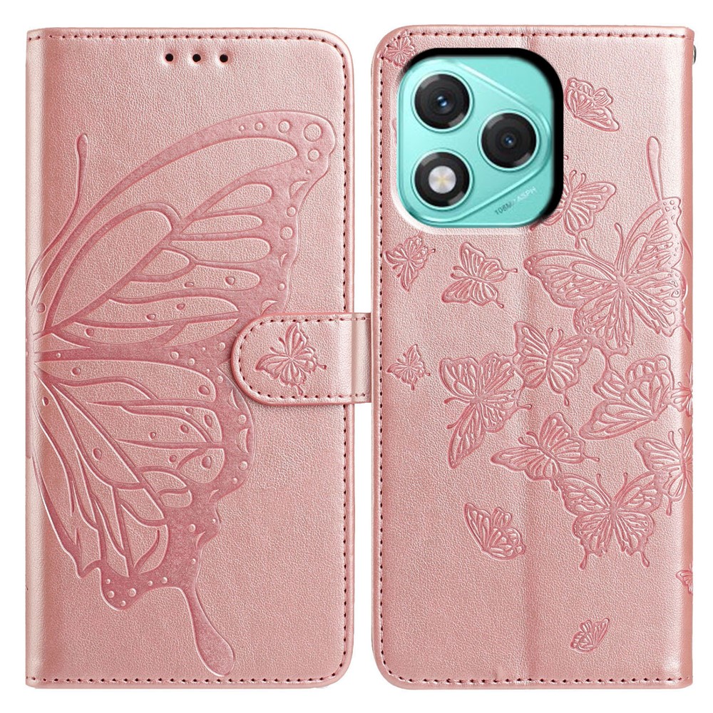  Honor 400 Lite Fodral Fjäril Tryck Roséguld