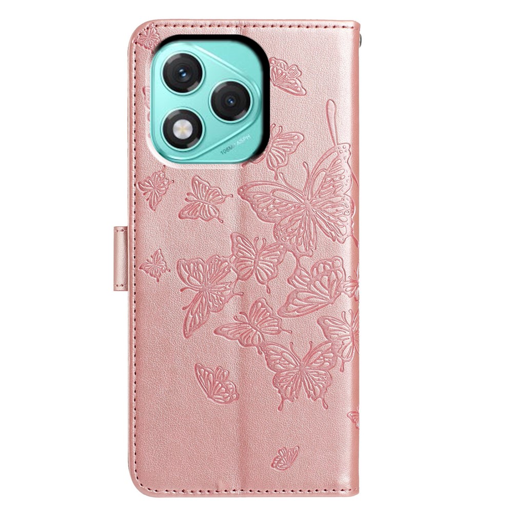  Honor 400 Lite Fodral Fjäril Tryck Roséguld