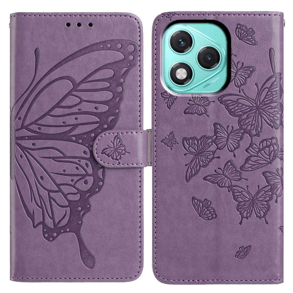  Honor 400 Lite Fodral Fjäril Tryck Lila
