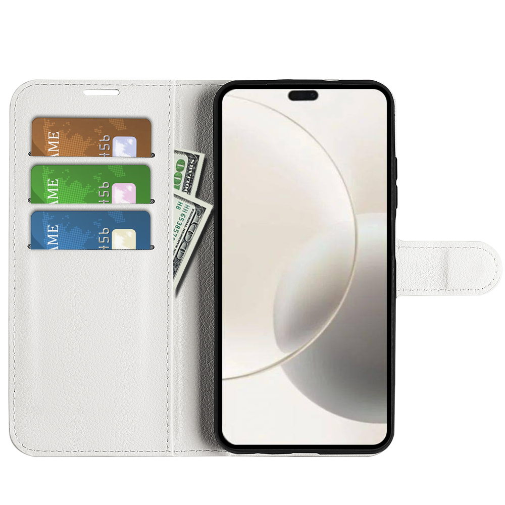  Honor 400 Smart Fodral Litchi Läder Vit