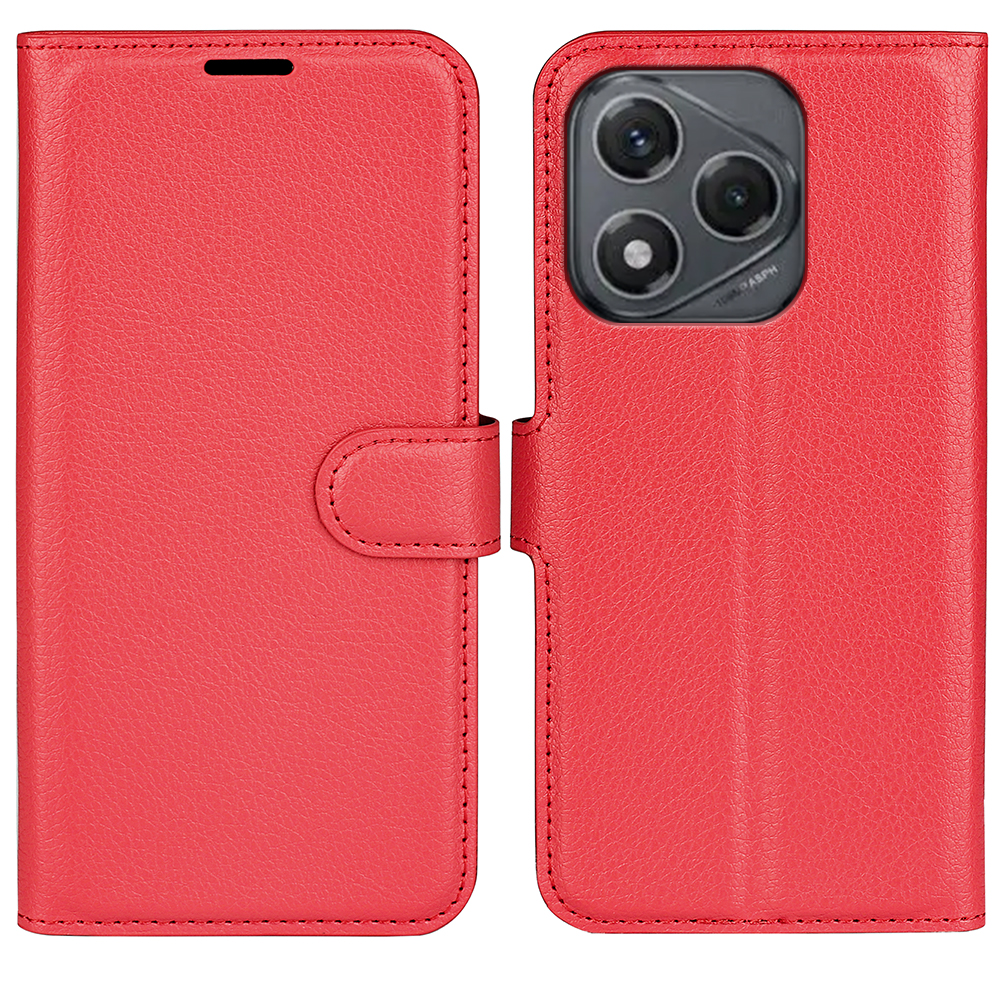  Honor 400 Smart Fodral Litchi Läder Röd