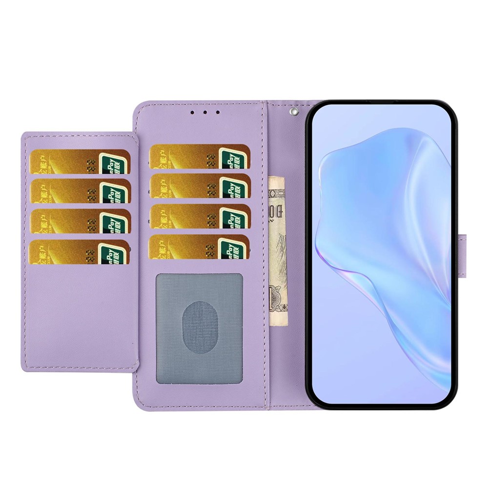  Honor 400 Lite Plånboksfodral Läder Lila