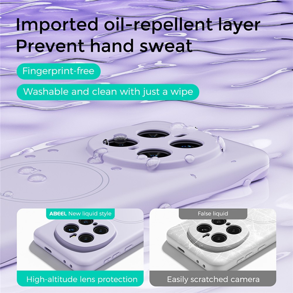 ABEEL ABEEL Honor Magic7 Pro Skal MagSafe Liquid Silicone Svart