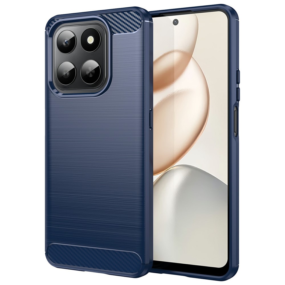  Honor 400 Smart Skal Borstad Stål Textur Blå