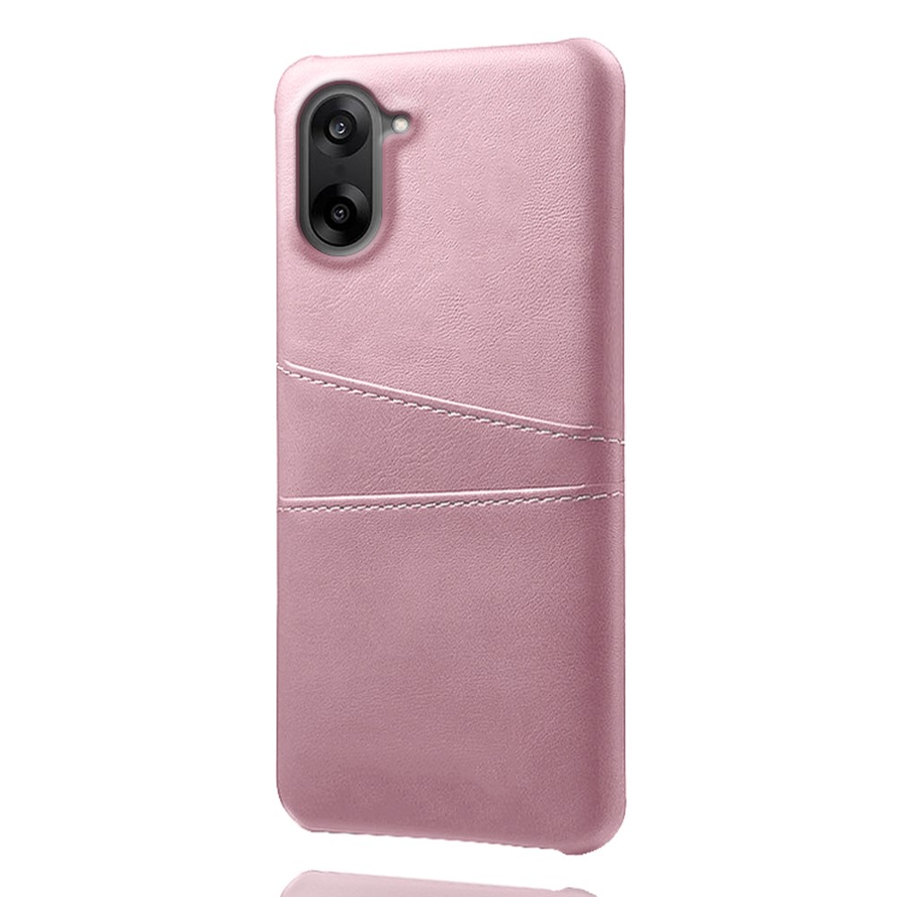  OnePlus Nord CE5 Läderbelagt Skal Med Kortfack Roséguld
