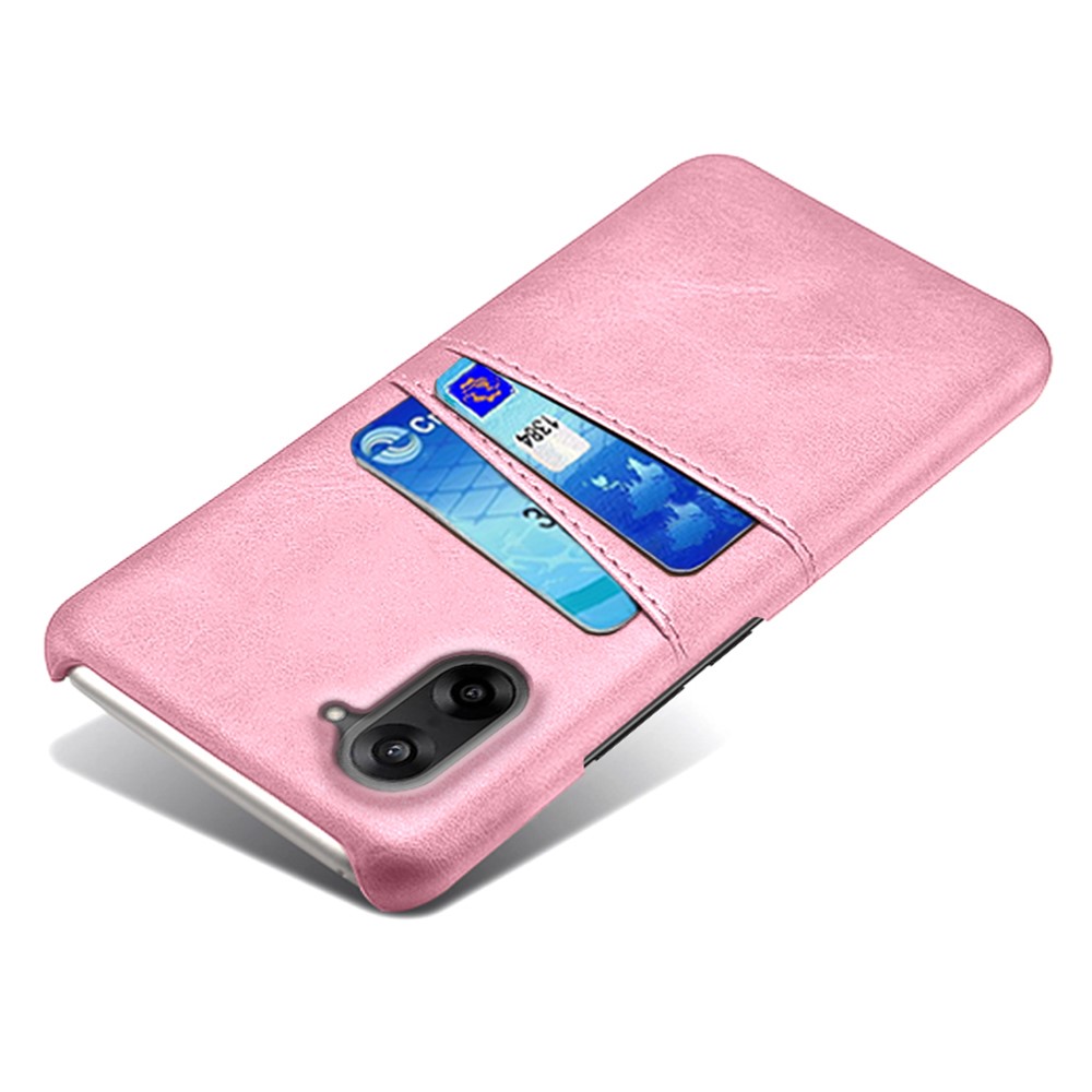  OnePlus Nord CE5 Läderbelagt Skal Med Kortfack Roséguld
