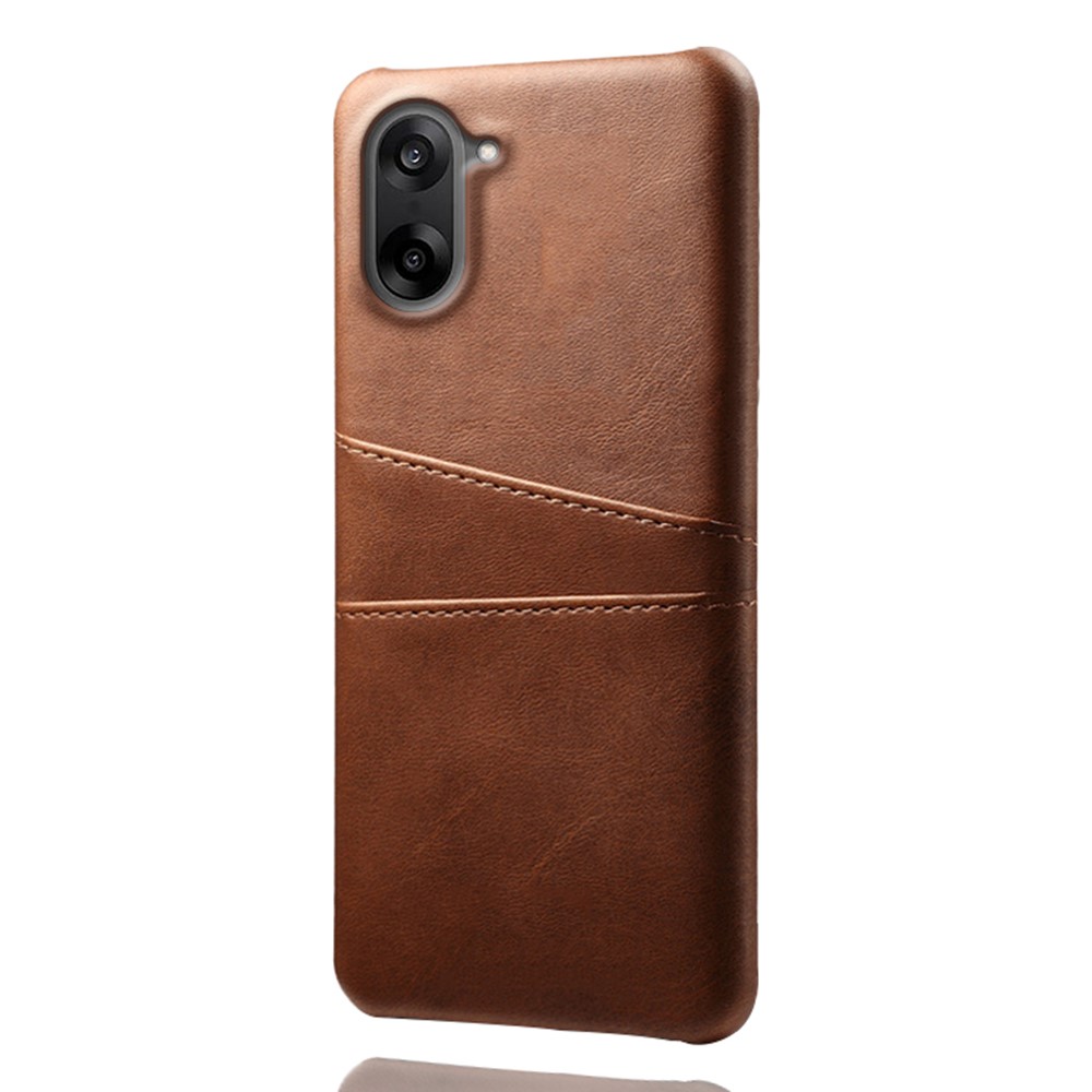  OnePlus Nord CE5 Läderbelagt Skal Med Kortfack Brun