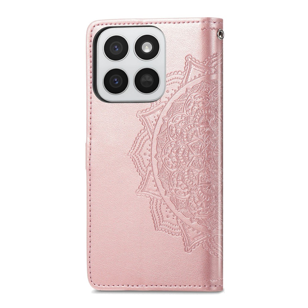  Honor 400 Smart Fodral Mandala Läder Roséguld
