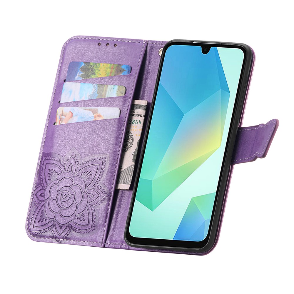  Honor 400 Smart Fodral Med Fjäril Tryck Lila