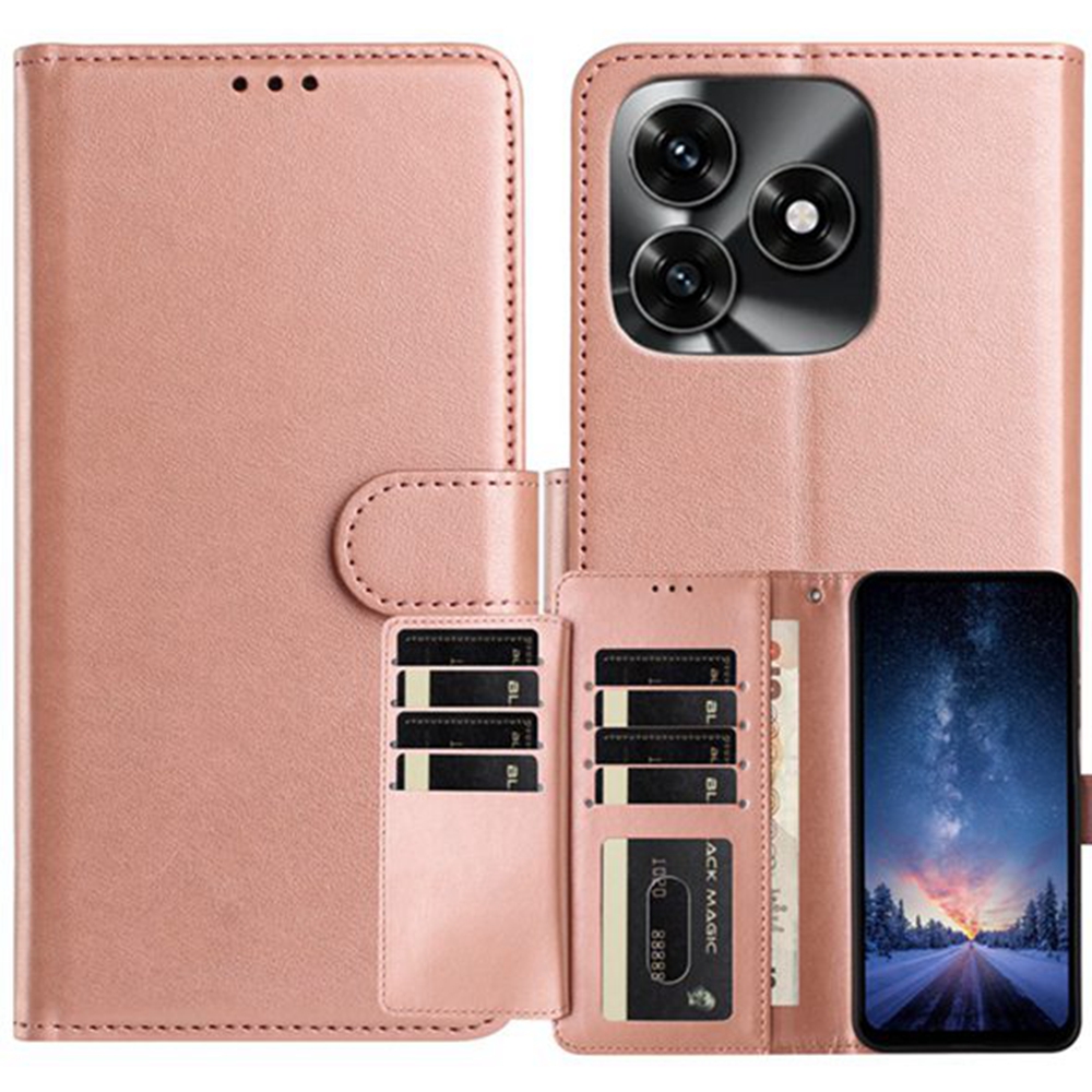  Honor X5c Plus Fodral Multifunktionellt Roséguld