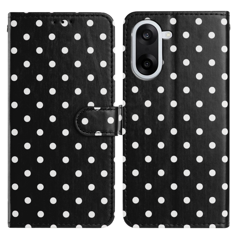  OnePlus Nord CE5 Fodral Polka Dot Svart / Vit