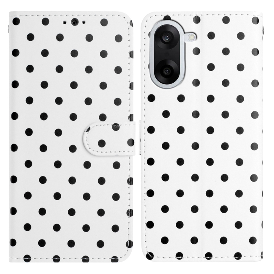  OnePlus Nord CE5 Fodral Polka Dot Vit / Svart