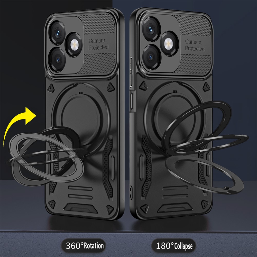 Honor X5c Plus Skal MagSafe Kickstand Svart
