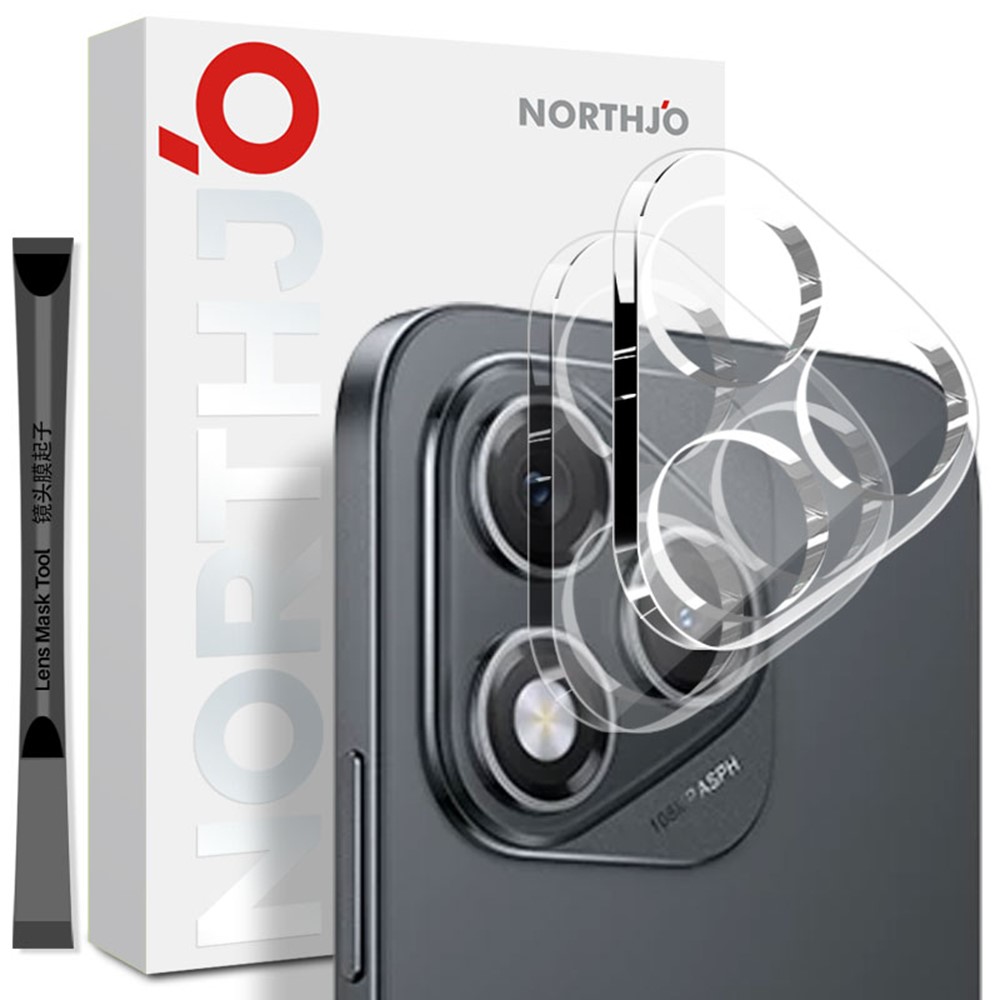 NORTHJO NORTHJO Honor 400 Lite 2-PACK Linsskydd Härdat Glas Transparent