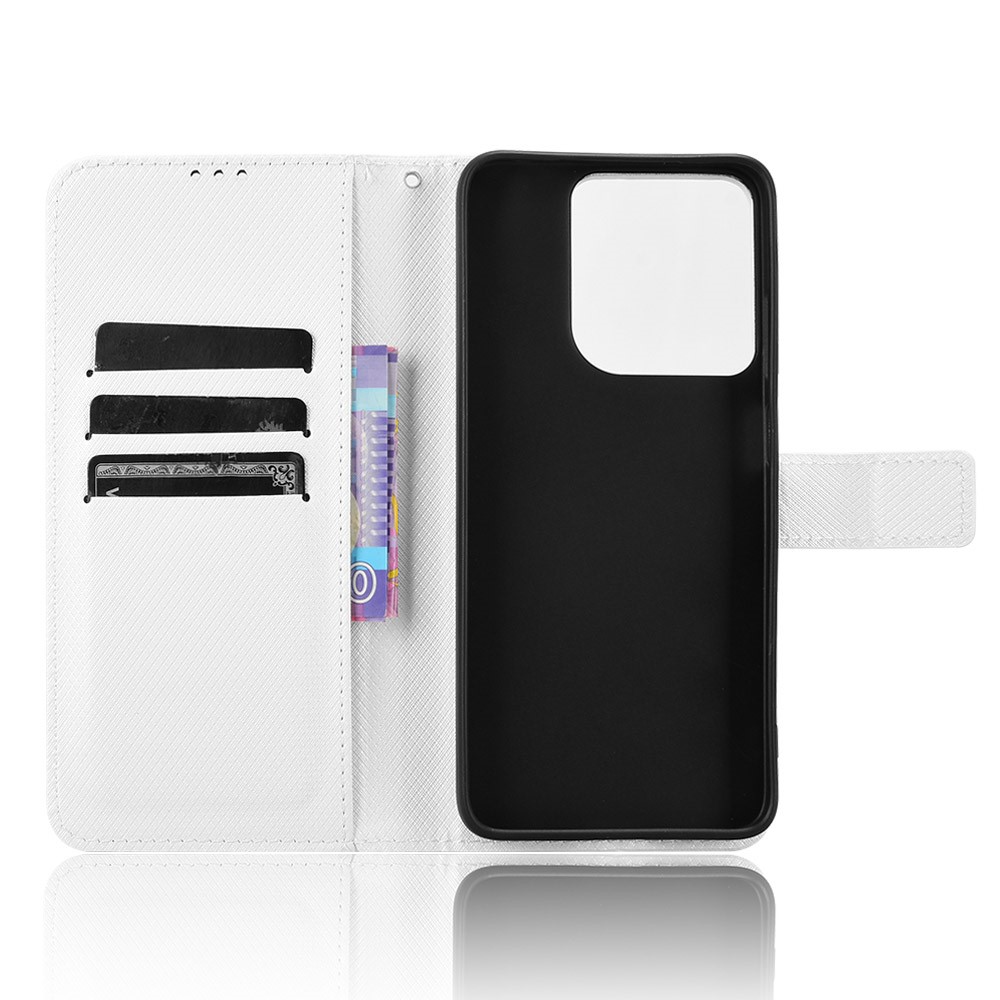  Motorola Moto G15 / G15 Power Fodral Läder Vit