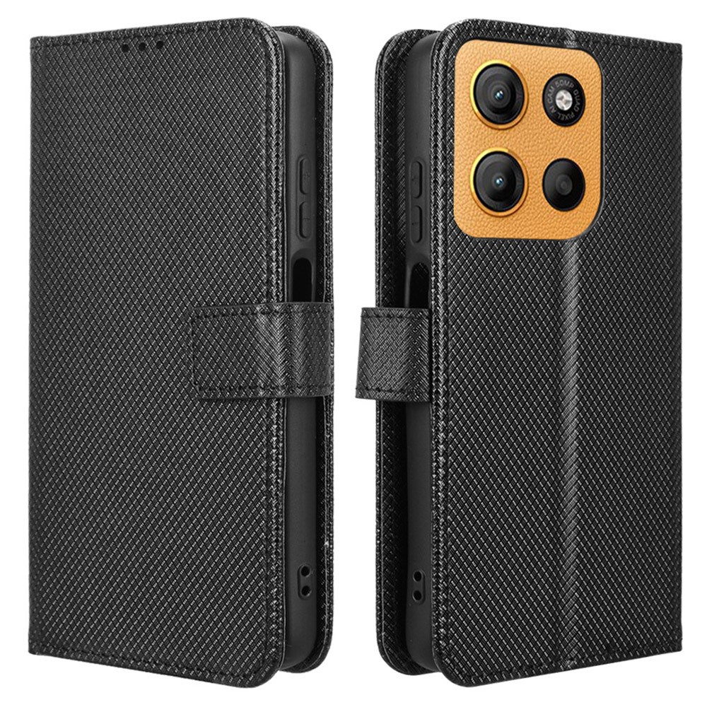  Motorola Moto G15 / G15 Power Fodral Läder Svart