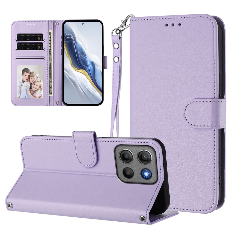  Motorola Moto G15 / G15 Power Fodral Läder Lila