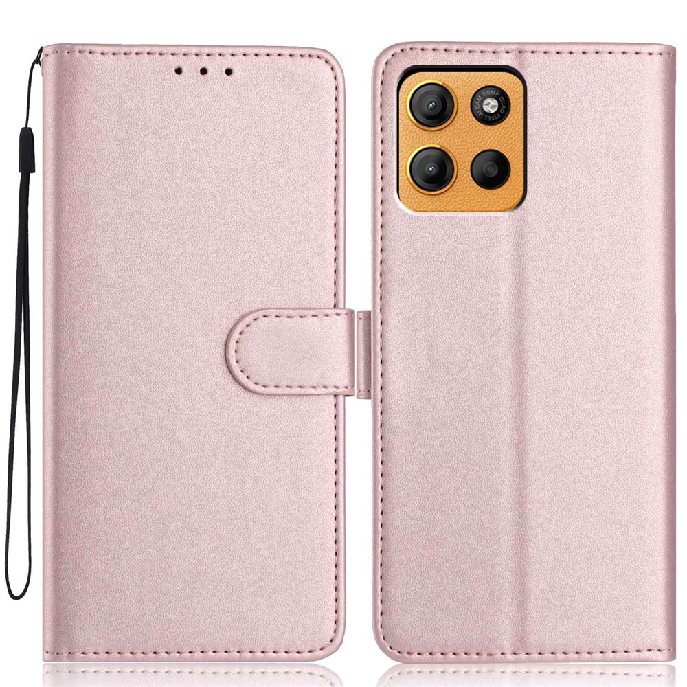 Motorola Moto G15 / G15 Power Fodral Läder Roséguld