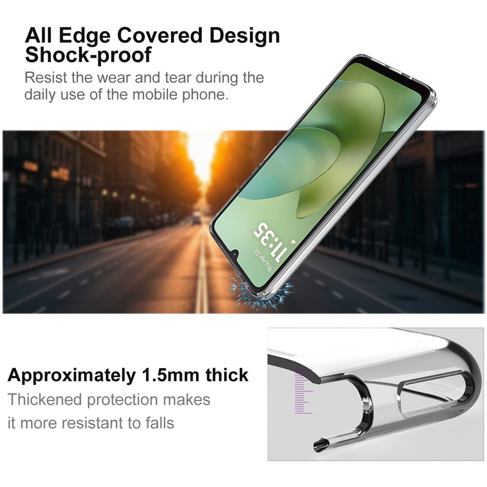 IMAK IMAK Motorola Moto G06 / G06 Power Skal Soft TPU Transparent