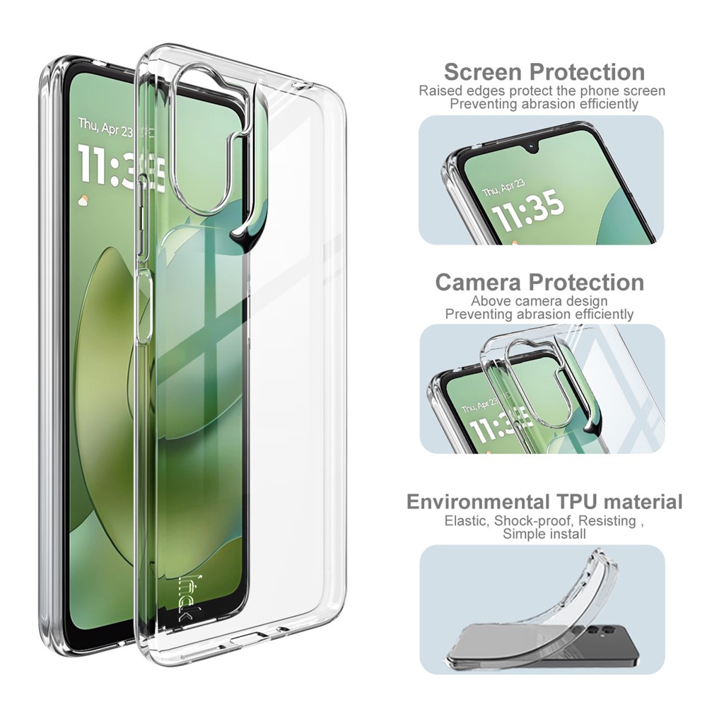 IMAK IMAK Motorola Moto G06 / G06 Power Skal Soft TPU Transparent