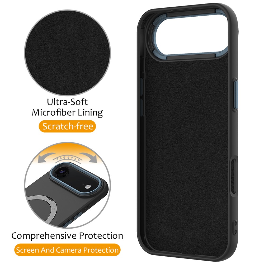  iPhone Air Skal MagSafe Kickstand Hybrid Svart