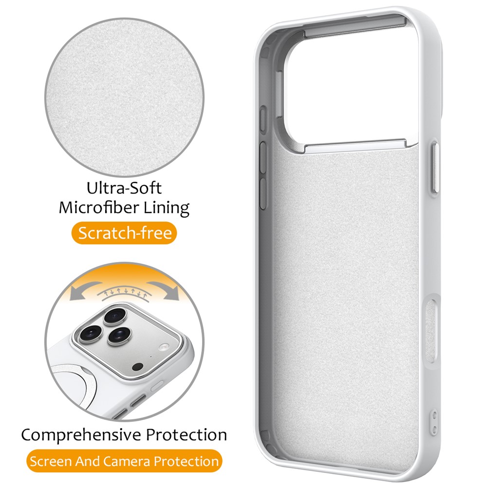  iPhone 17 Pro Skal MagSafe Kickstand Hybrid Vit