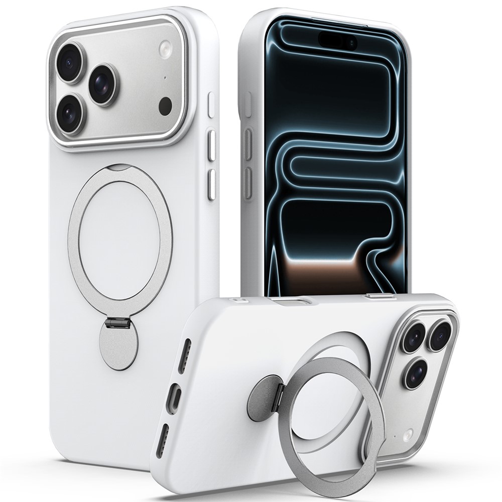  iPhone 17 Pro Max Skal MagSafe Kickstand Hybrid Vit