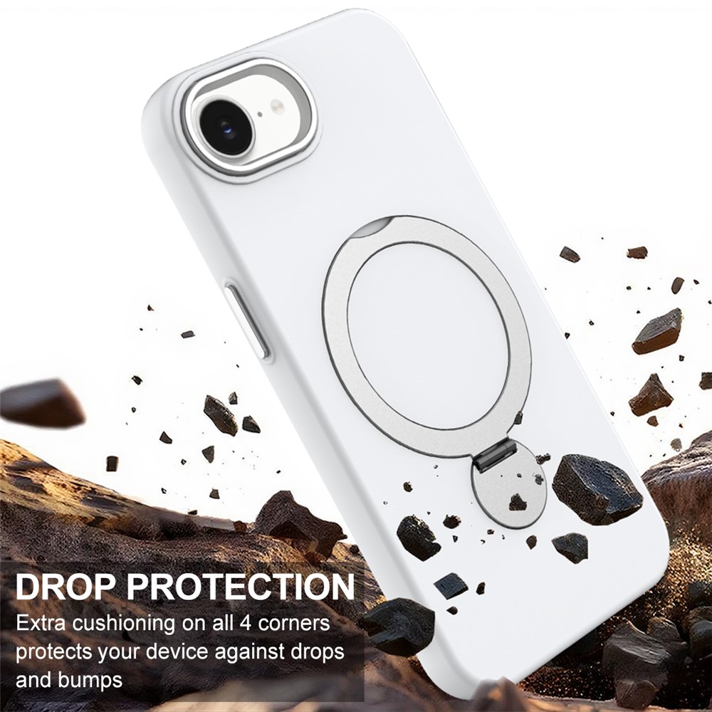  iPhone 17e / 16e Skal MagSafe Kickstand Hybrid Vit