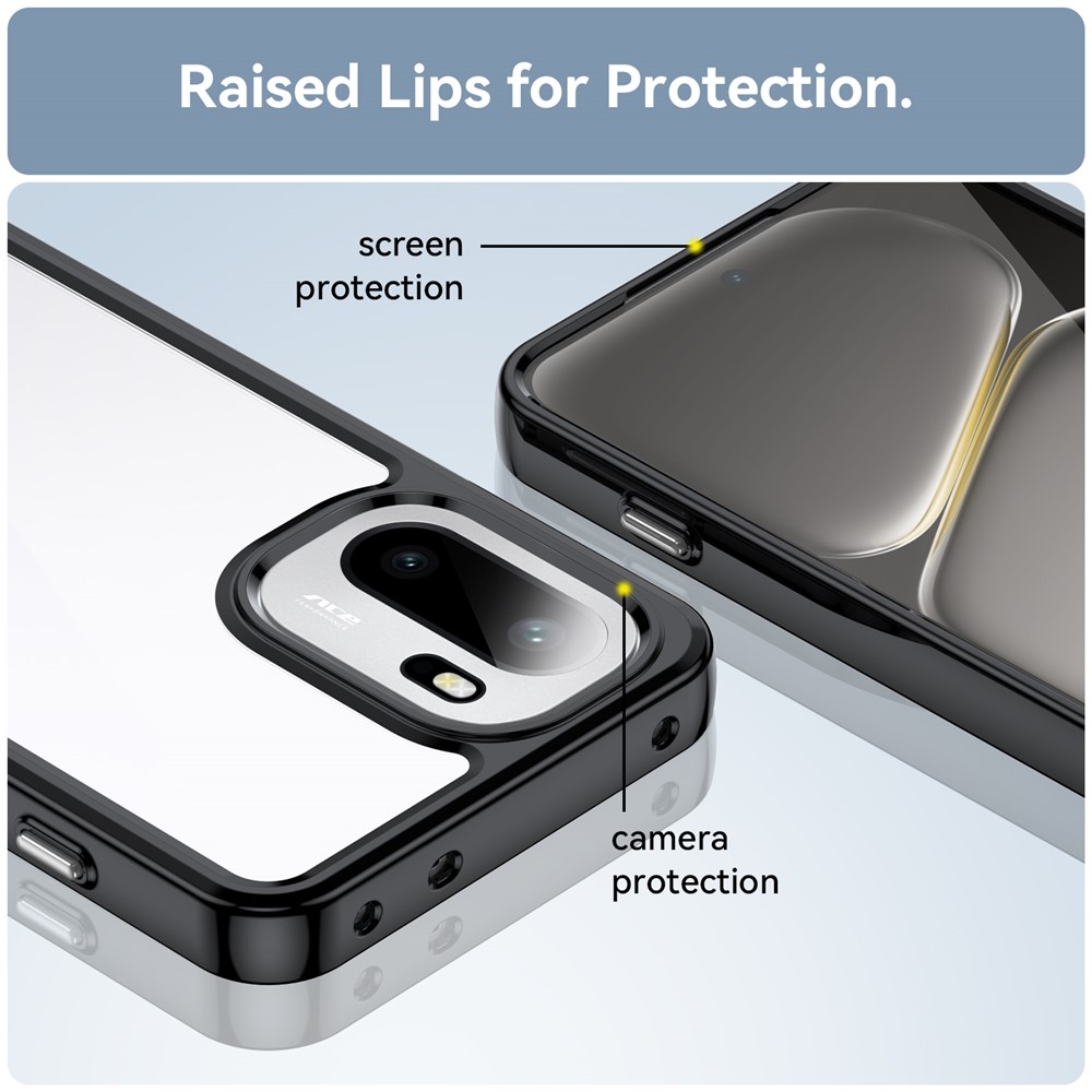  OnePlus 15R Skal Hybrid Transparent / Svart
