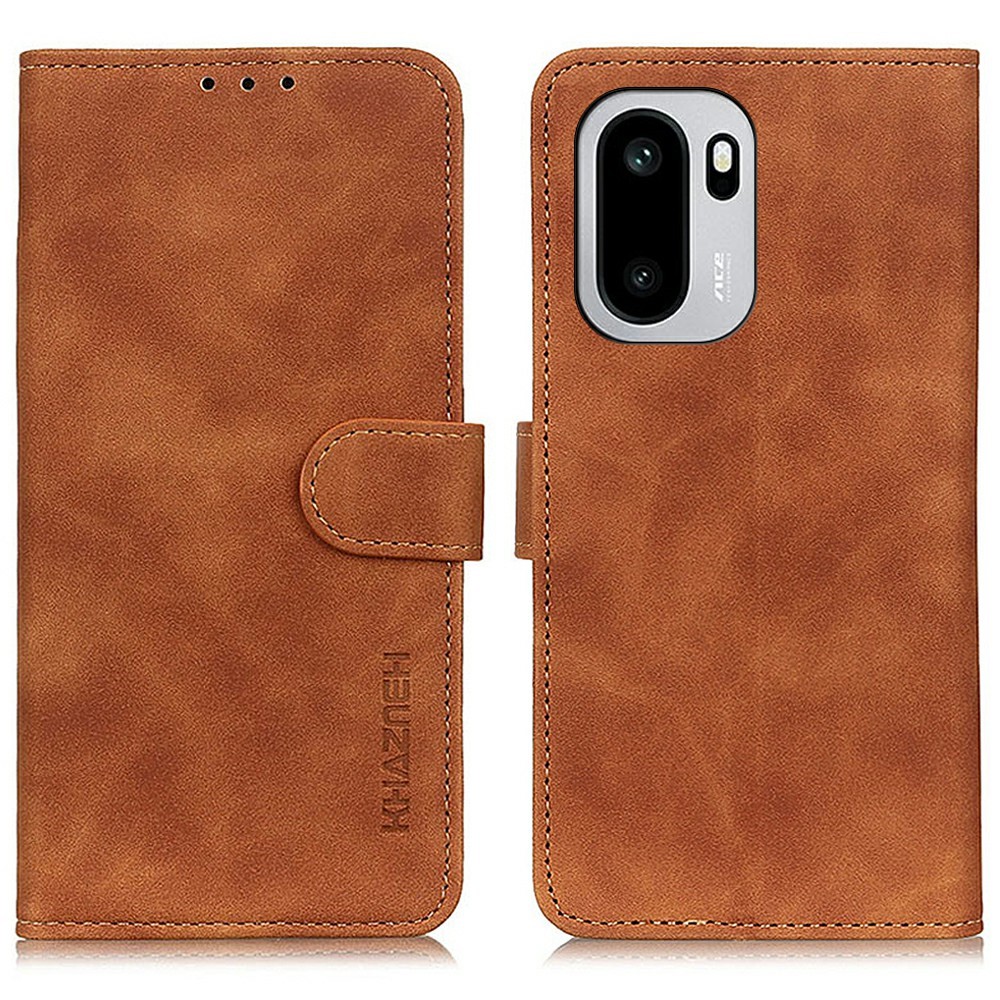 KHAZNEH KHAZNEH OnePlus 15R Fodral Retro Läder Brun