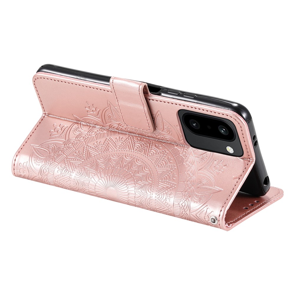  OnePlus 15R Fodral Mandala Läder Roséguld
