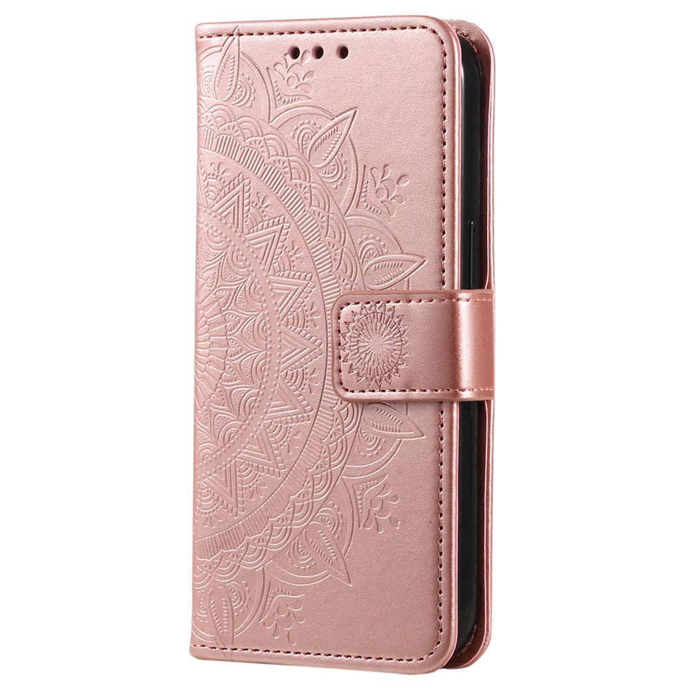  OnePlus 15R Fodral Mandala Läder Roséguld
