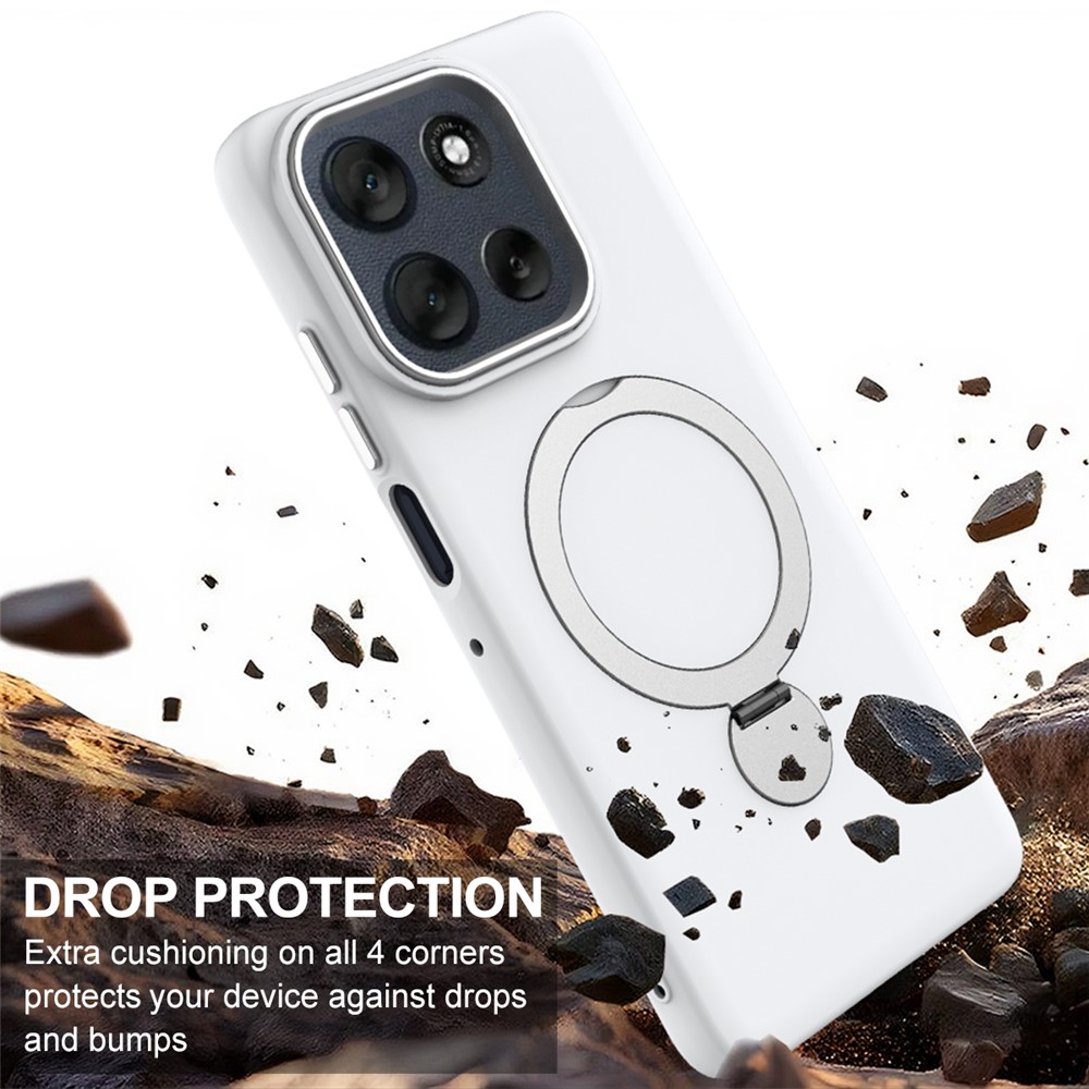  Motorola Edge 70 Skal MagSafe Kickstand Hybrid Vit