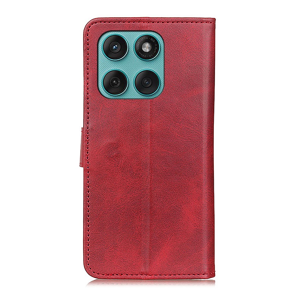  Motorola Edge 60 / 60 Fusion Fodral Läder Röd