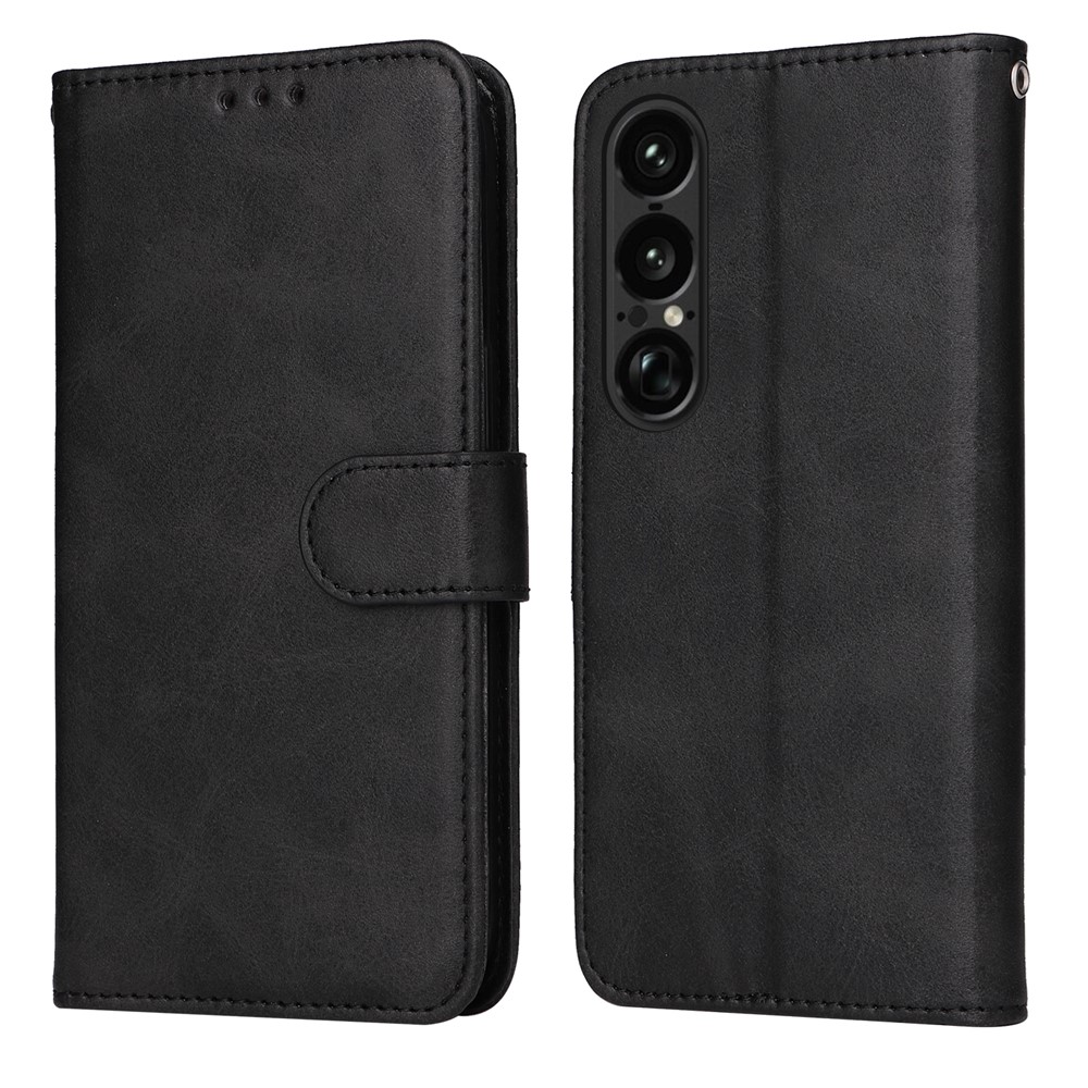  Sony Xperia 1 VII Fodral Läder Svart